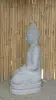 Product image 4 of the product “Seated Buddha made of Riverstone in Dhyana position - gesture of meditation, H.102,5 cm, natural. ”